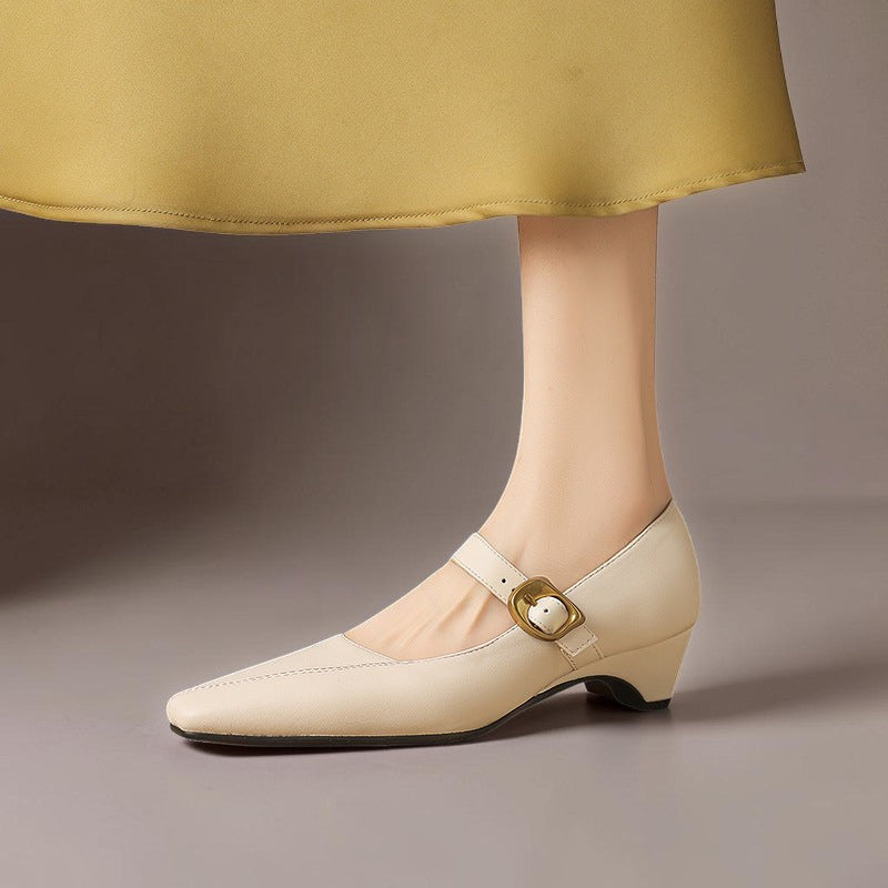 Cristina | Sapatos Mary Jane de Salto com Fivela
