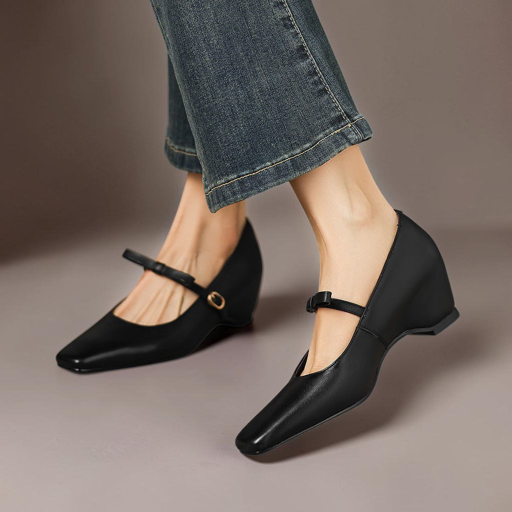Fernanda | Sapatos Mary Jane de Salto com Laço