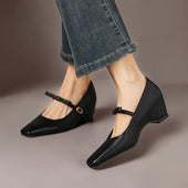 Fernanda | Sapatos Mary Jane de Salto com Laço