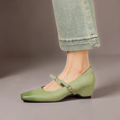 Fernanda | Sapatos Mary Jane de Salto com Laço